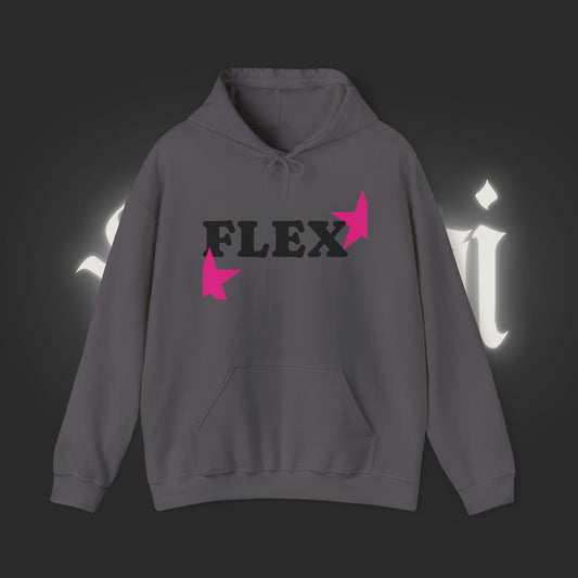 Flex pink star hoodie