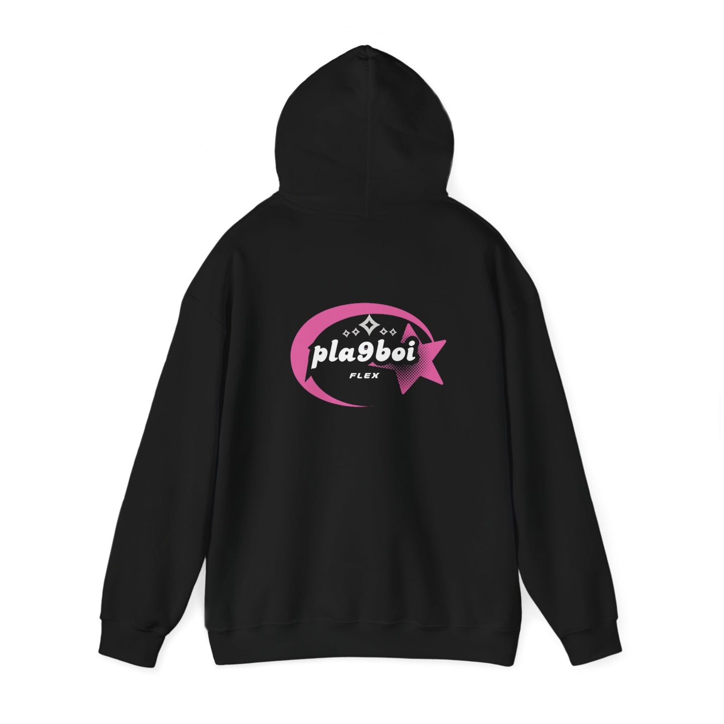 Flex pla9boi pink star hoodie